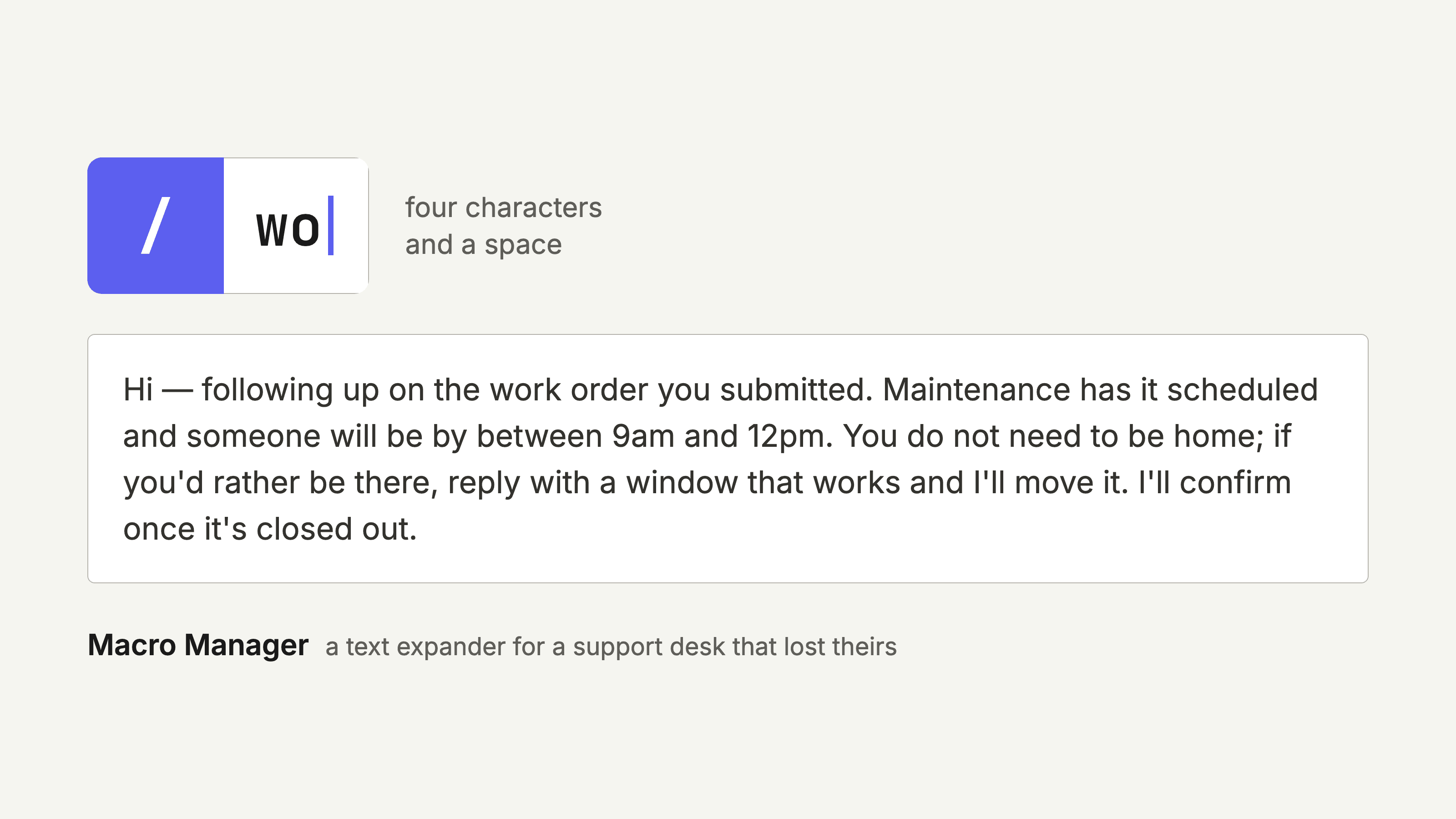 Macro Manager